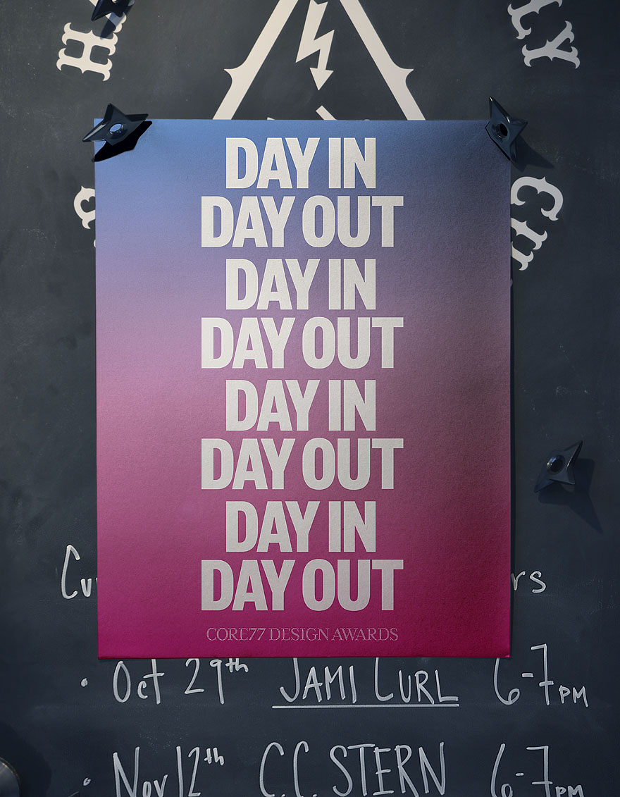 Get this awesome silk screened poster (if you enter the core77 ...