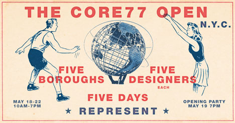 The Core77 OPEN: FIVE BOROUGHS, FIVE DESIGNERS (each), FIVE DAYS