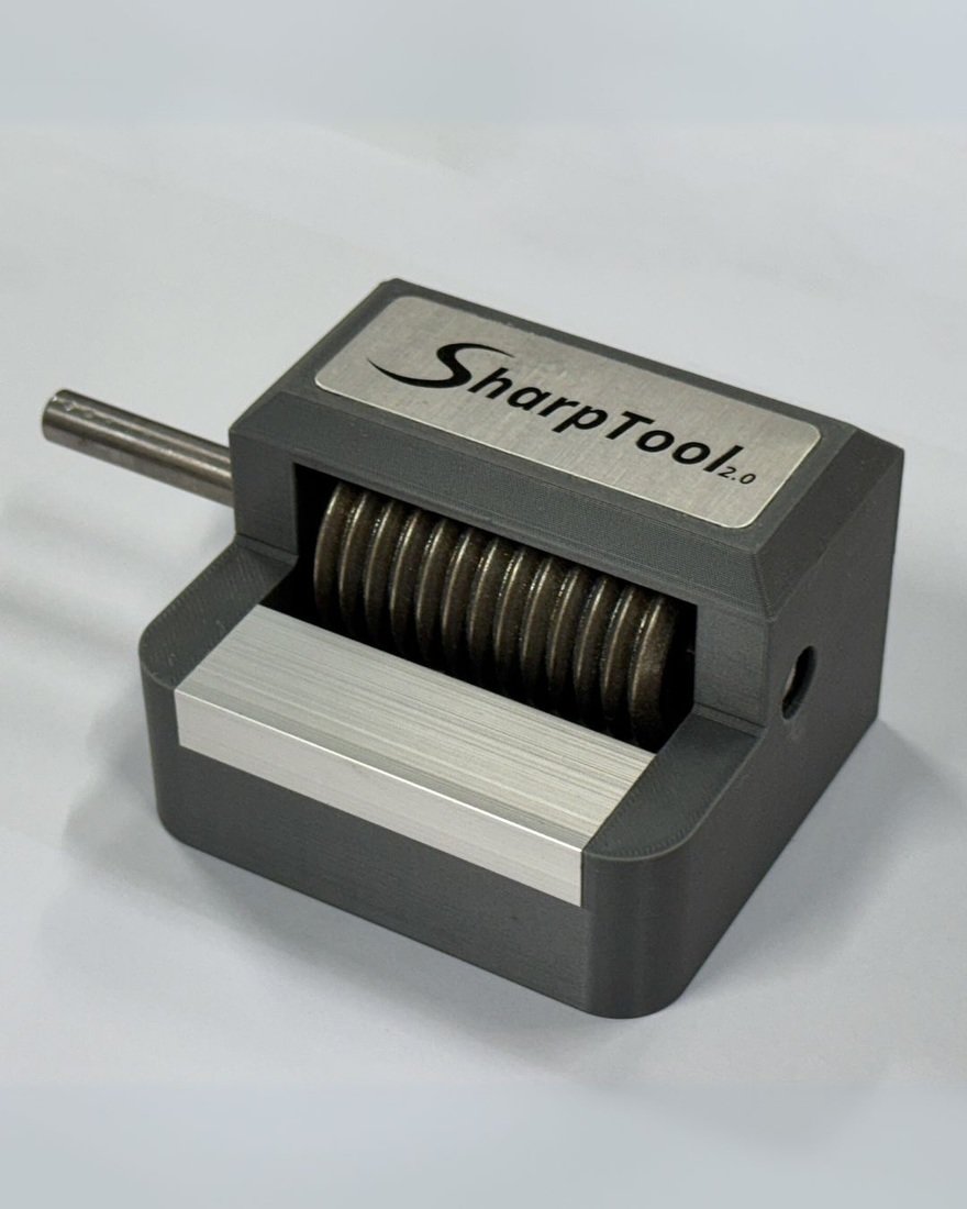 A Portable, Drill-Powered Oscillating Tool Blade Sharpener - Core77