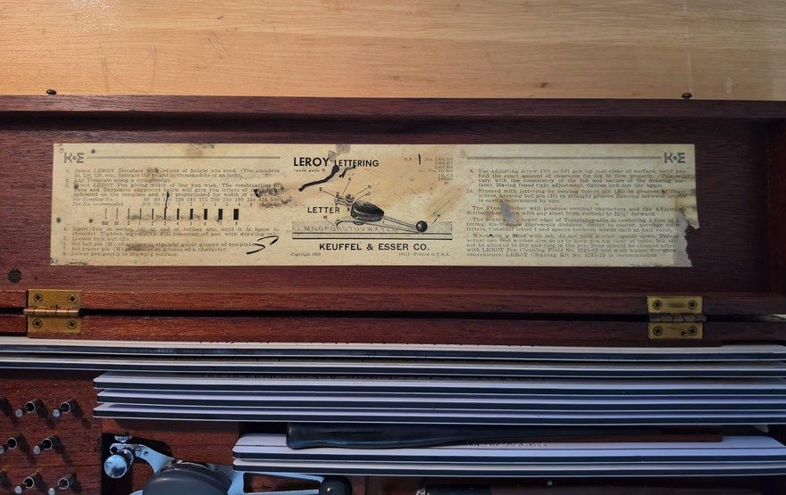80s Typesetting Custom Lettering Tools Grooved Rods Compensatory Design: This Lettering Rig for Draftsmen with Lousy ...