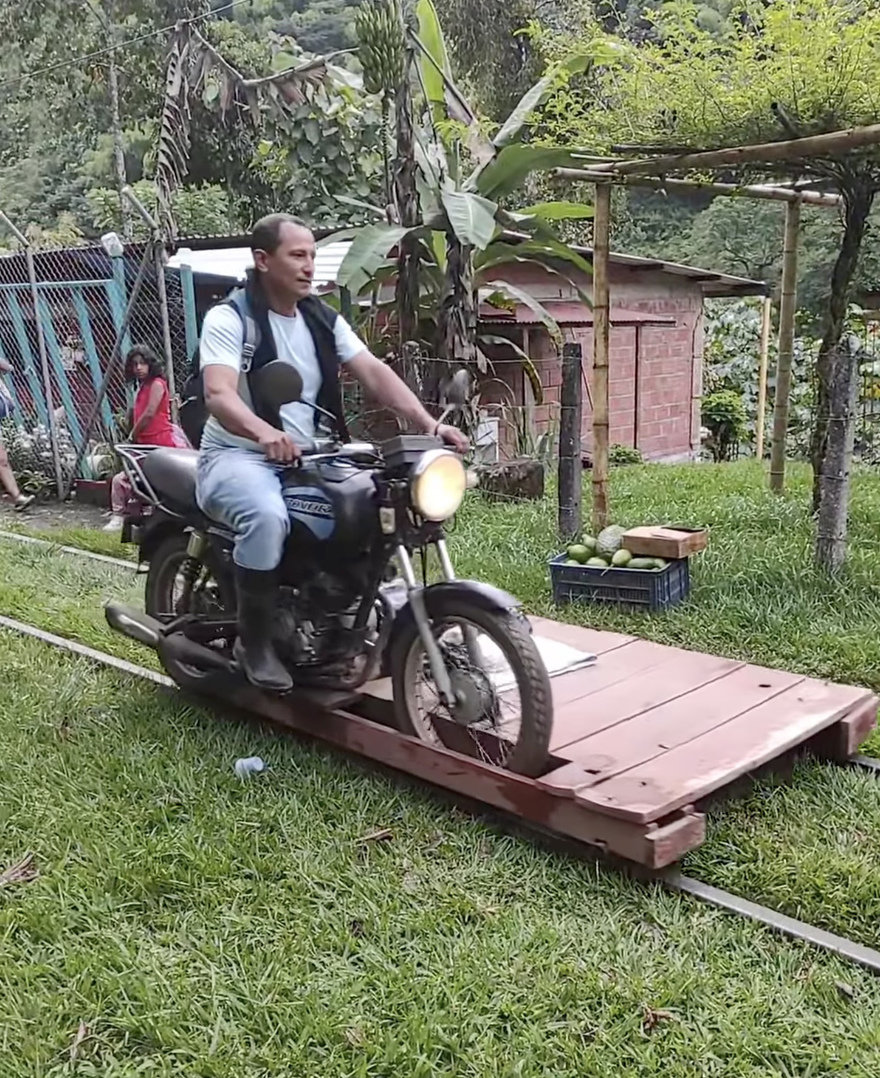 Improvised Transport on Abandoned Infrastructure: Colombia's Ingenious Motorcycle-Railroad Adapters - Core77