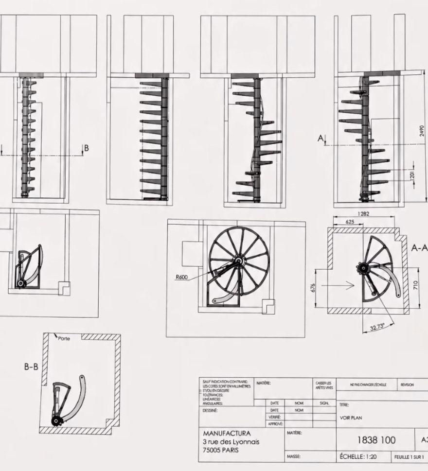 A Space-Saving Retractable Spiral Staircase - Core77
