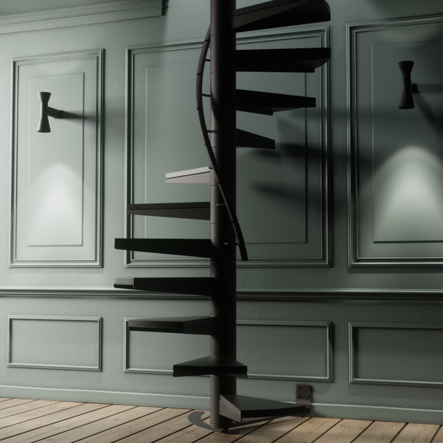 A Space-Saving Retractable Spiral Staircase - Core77