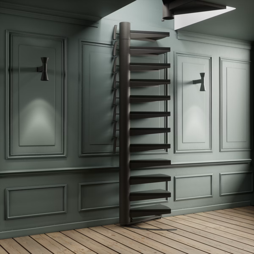 A Space-Saving Retractable Spiral Staircase - Core77