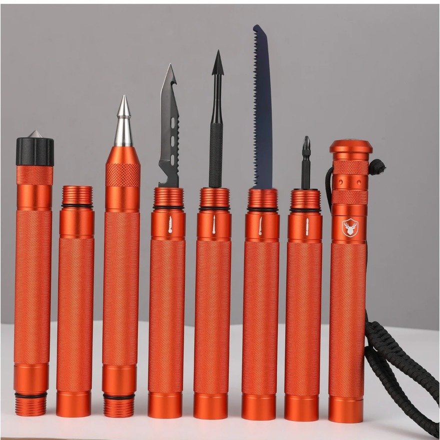 A Sectional Hiking Stick with Tools in Each Section - Core77