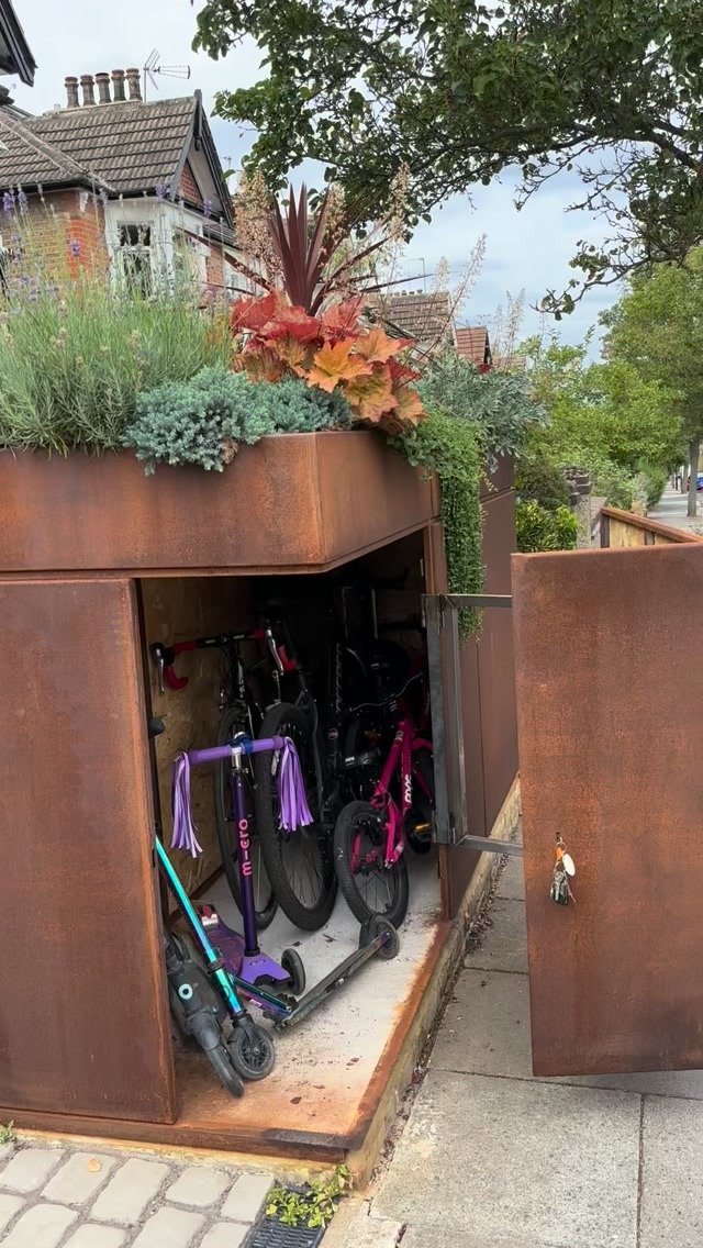 BikeBox: Bike-Storing Garden Planters - Core77