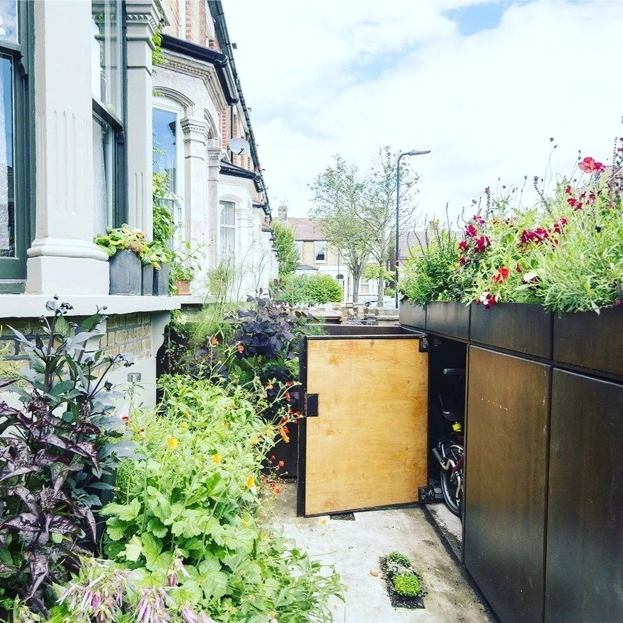 BikeBox: Bike-Storing Garden Planters - Core77