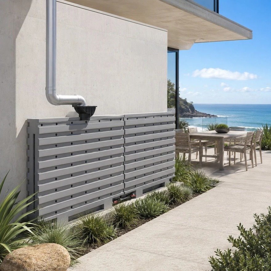 The Rainwater Wall: A Space-Saving Water Harvesting Tank  - Core77