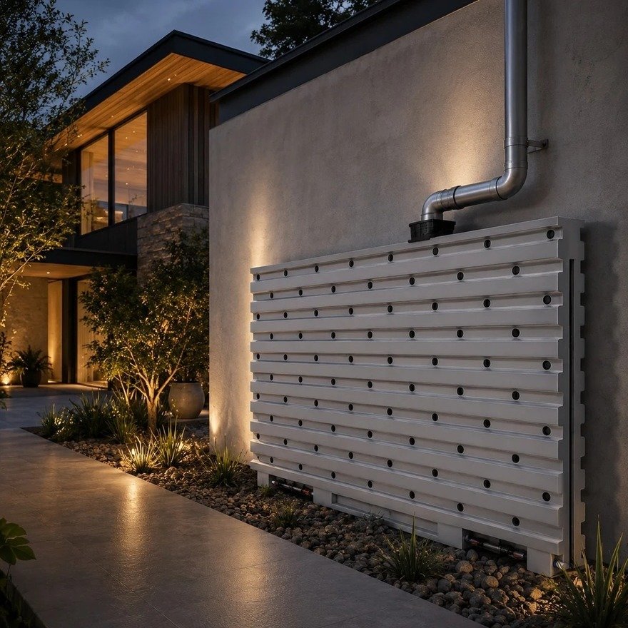 The Rainwater Wall: A Space-Saving Water Harvesting Tank  - Core77