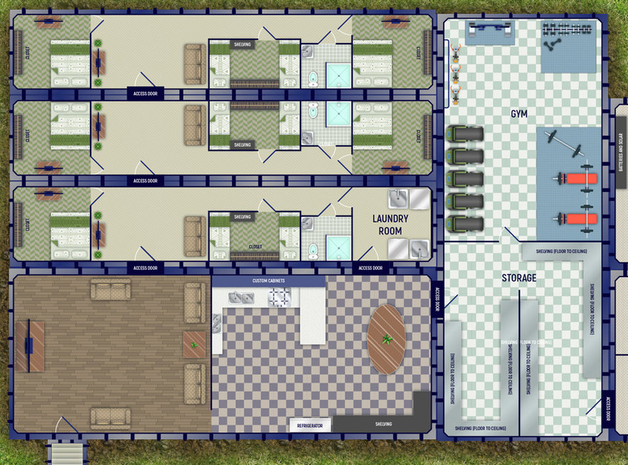 Floorplans Video Walkthrough Of Luxury Underground Bomb Shelters