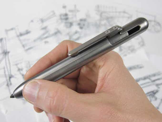 The Marksmith: A Titanium Retractable Permanent Marker - Core77