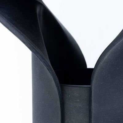An Elegant Stool from Leather Offcuts, by Industrial Designer Friedrich Gerlach 