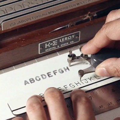 Compensatory Design: This Lettering Rig for Draftsmen with Lousy ...