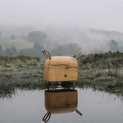 DEOS Architecture's Chunky Old-Growth Oak Seating