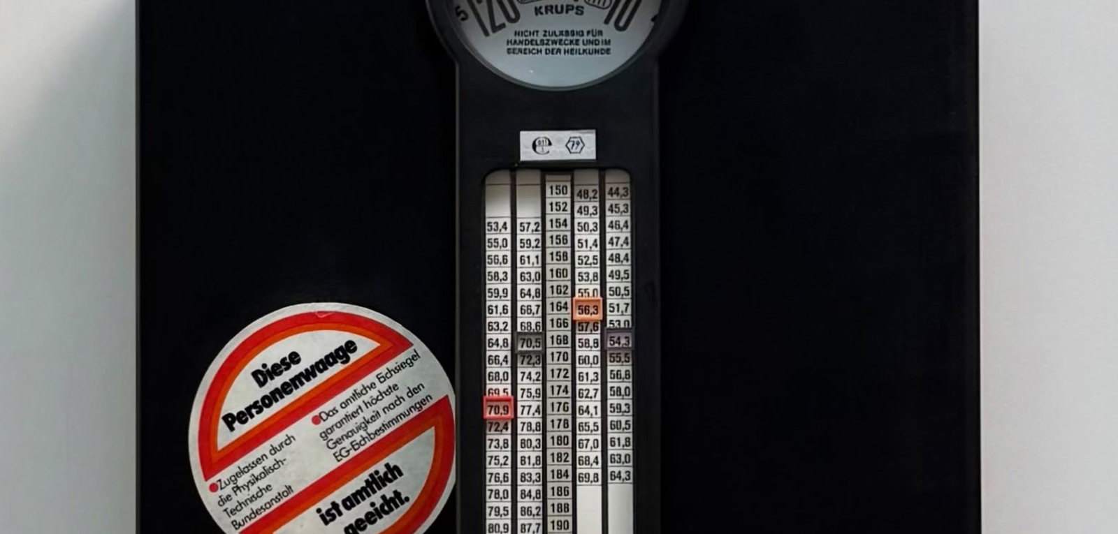 健康管理・計測計 1970's Body Scale How Much Should You Weigh? This 1970s Scale Told You - Core77
