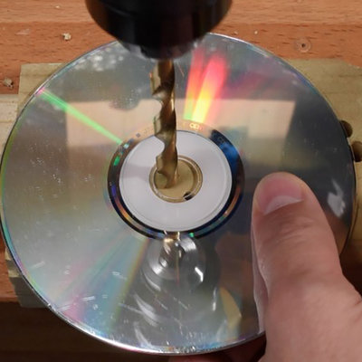 The CD Trick for Drilling Perfectly Perpendicular Holes