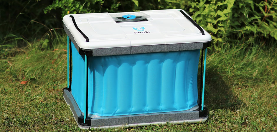 Fenik: A Biomimetic, Socially Responsible No-Ice Flatpack Cooler