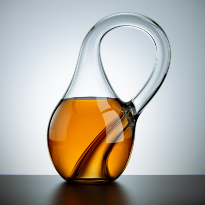 Bottle Design Brain Melter: The Handle is the Spout, the Opening is on the Bottom, the Inside and the Outside Are the Same Surface