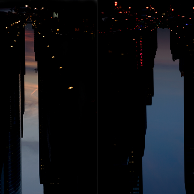 Manhattanhenge Meets Magritte in Peter Wegner's Inverted Cityscapes