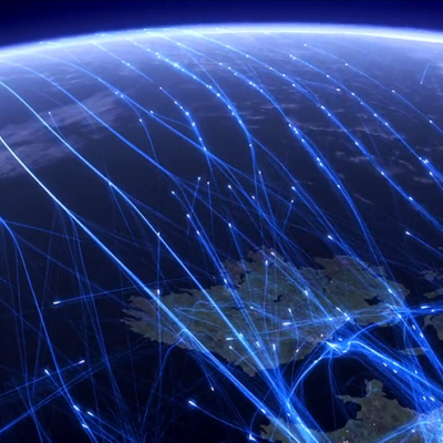 Eye Candy: Stunning Video Animation of 24 Hours' Worth of Flights Through Europe